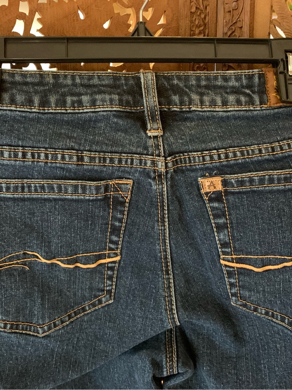 Aura Wrangler Dark Blue Straight-Leg Women's Jeans